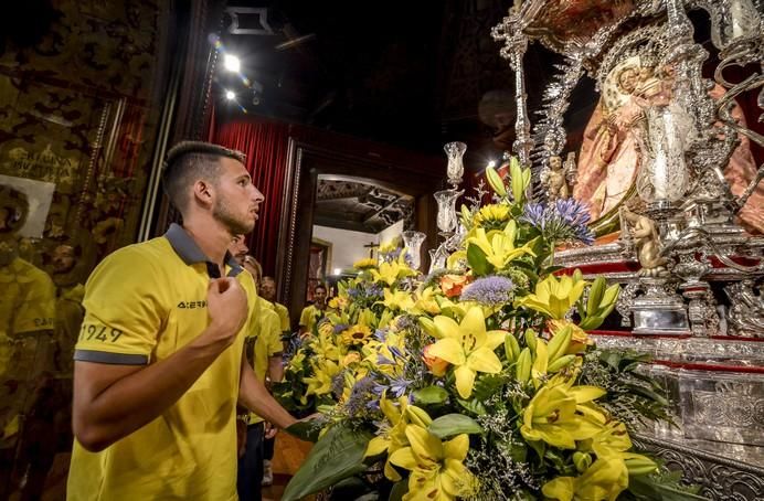 16/08/2017 TEROR. Visita de la UD Las Palmas a la Virgen del Pino en la Básilica de Teror. FOTO: J.PÉREZ CURBELO