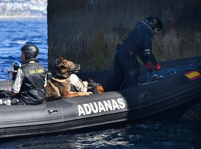 08/05/2019 TALIARTE. TELDE. Simulacro del ejército de operación contra el tráfico de drogas . Fotógrafa: YAIZA SOCORRO.  | 08/05/2019 | Fotógrafo: Yaiza Socorro