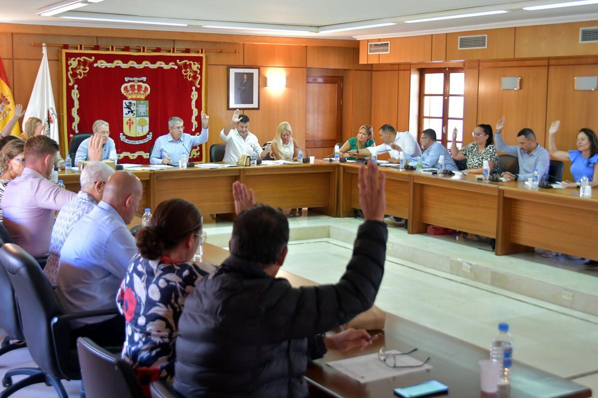 Pleno ordinario en el Ayuntamiento de San Bartolomé de Tirajana, este jueves, 27 de junio.