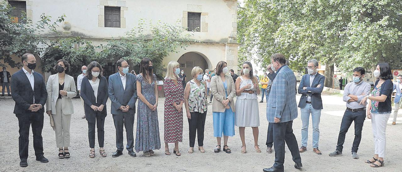 El ejecutivo valenciano en su reunión de ayer en Albocasser.