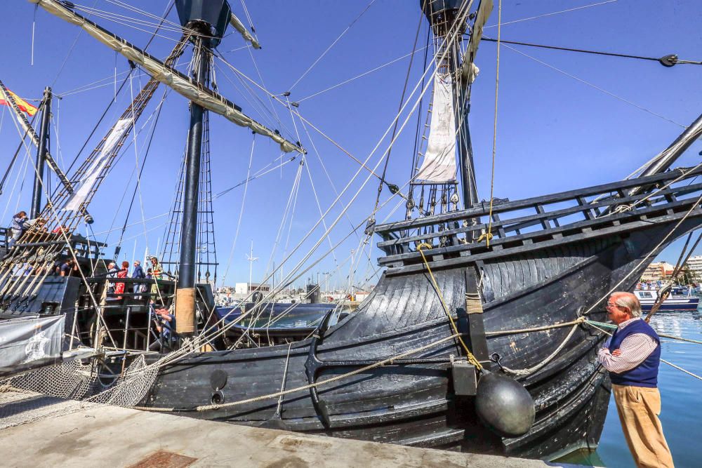 La Nao Victoria está atracada en el puerto de Torrevieja hasta el 22 de abril para ser visitada