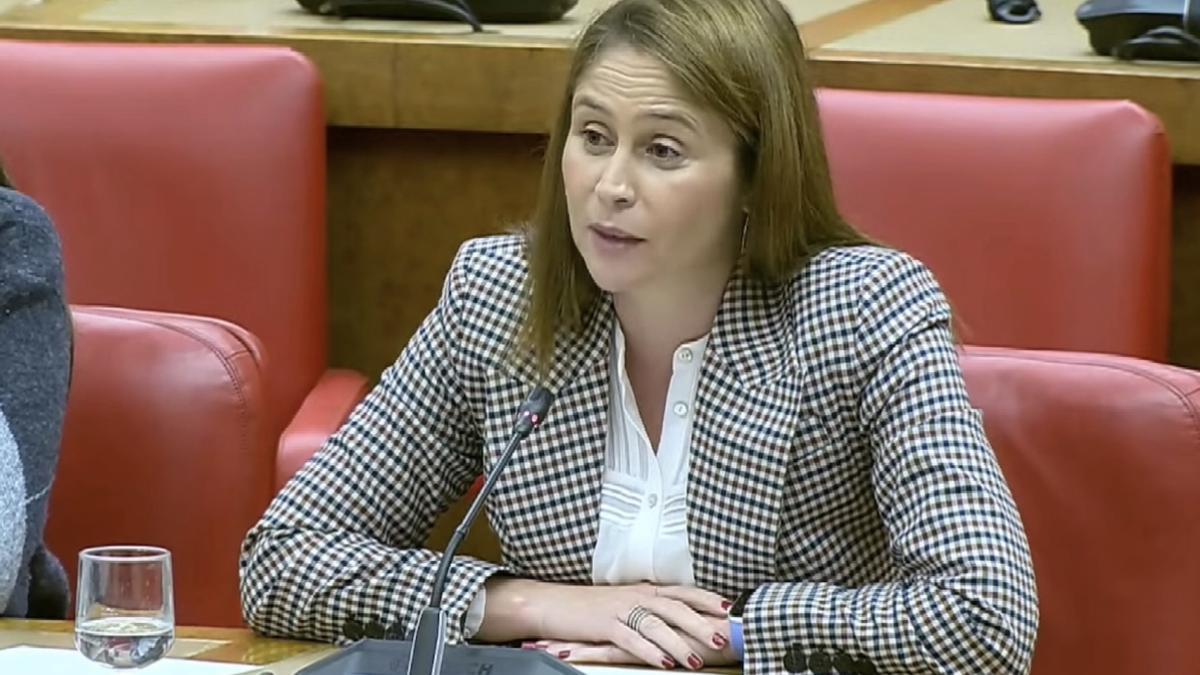 Milena Herrera durante la comisión