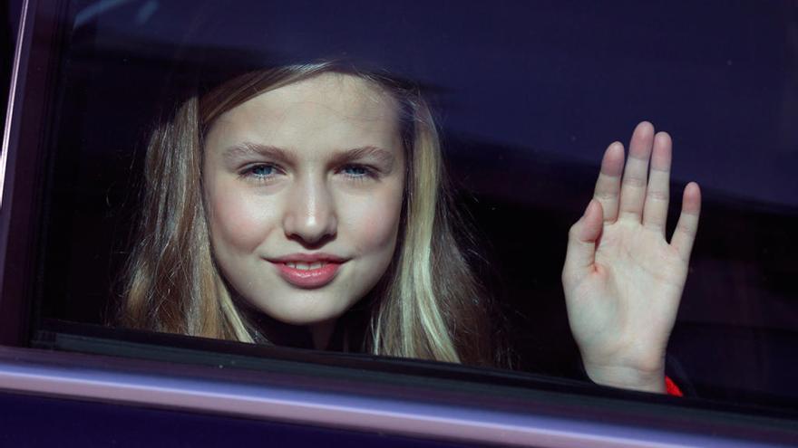 La princesa Leonor a su salida al Congreso de los Diputados // Rodrigo Jiménez