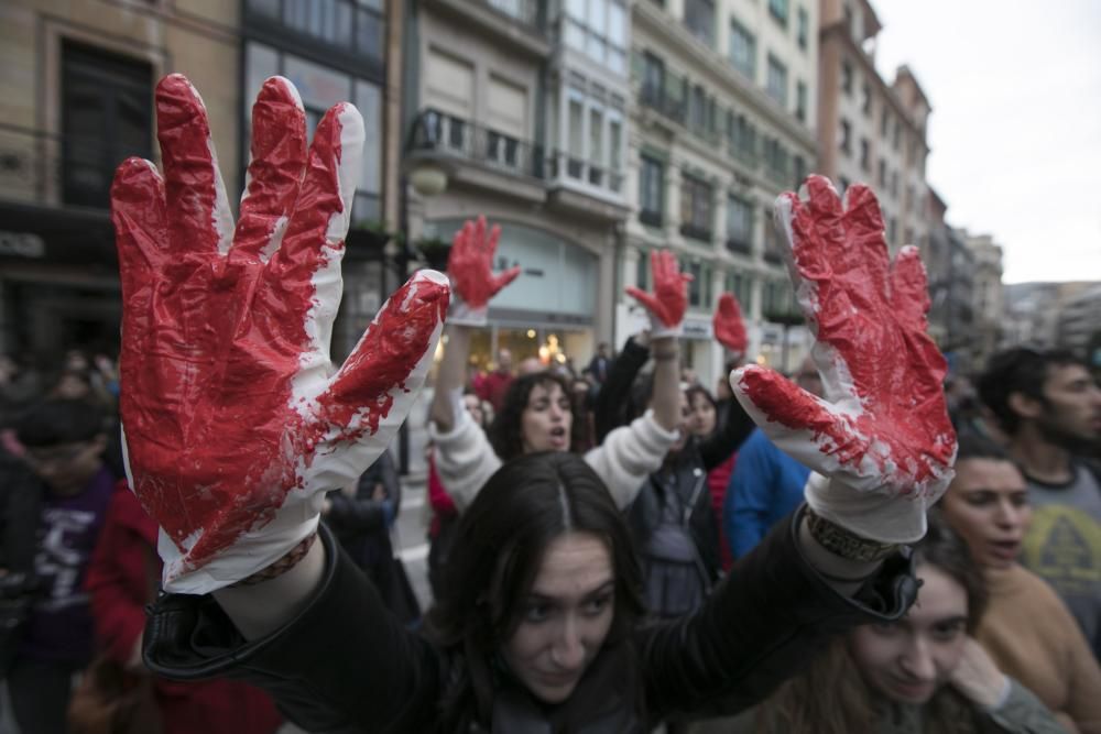 Concentración contra la sentencia a La Manada en Oviedo