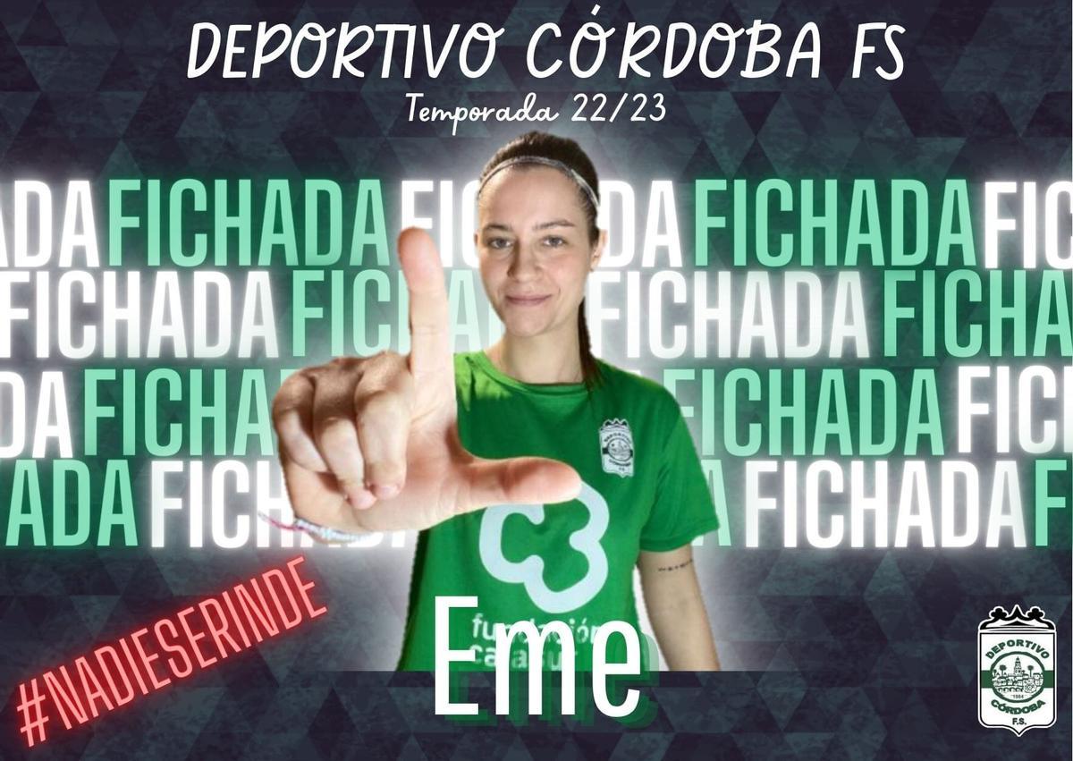 Eme, nueva jugadora del Deportivo Córdoba de fútbol sala femenino.