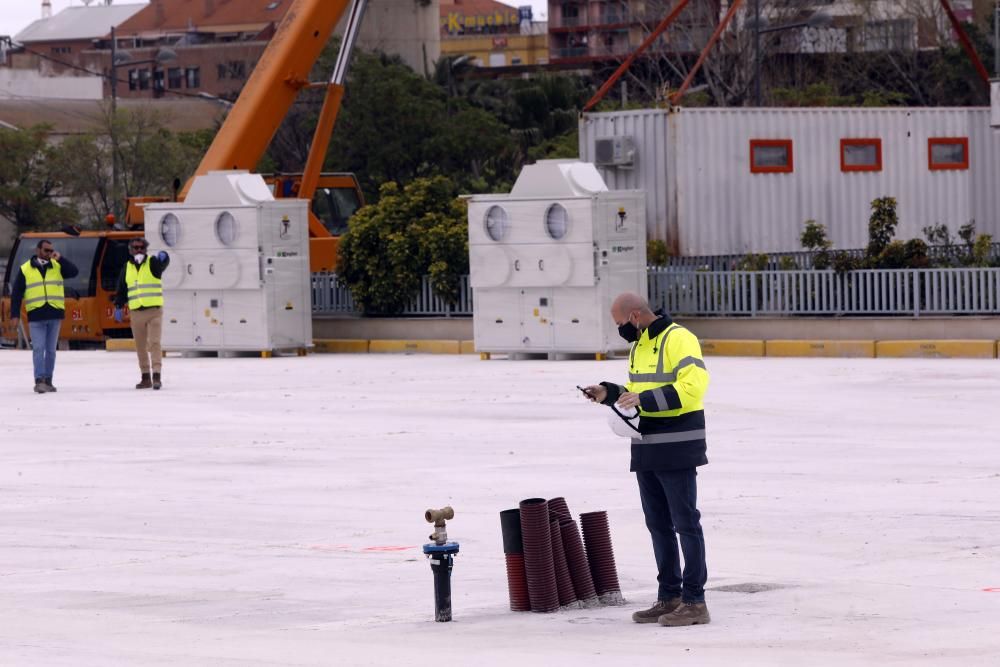 Así avanzan las obras del hospital de campaña