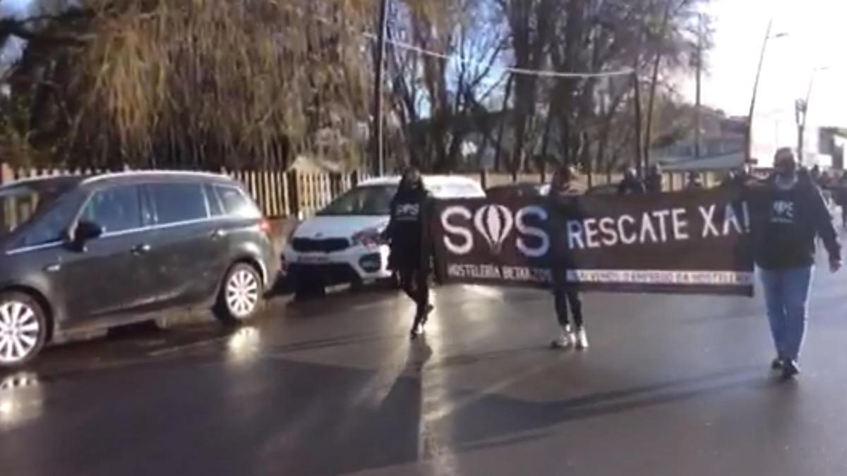 Marcha de hosteleros de Betanzos.