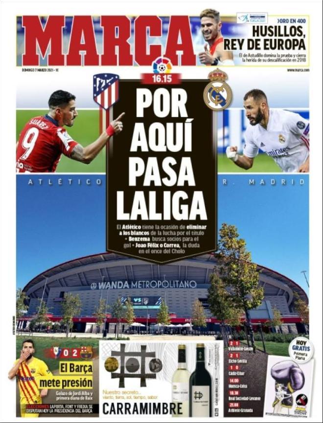 La portada de Marca