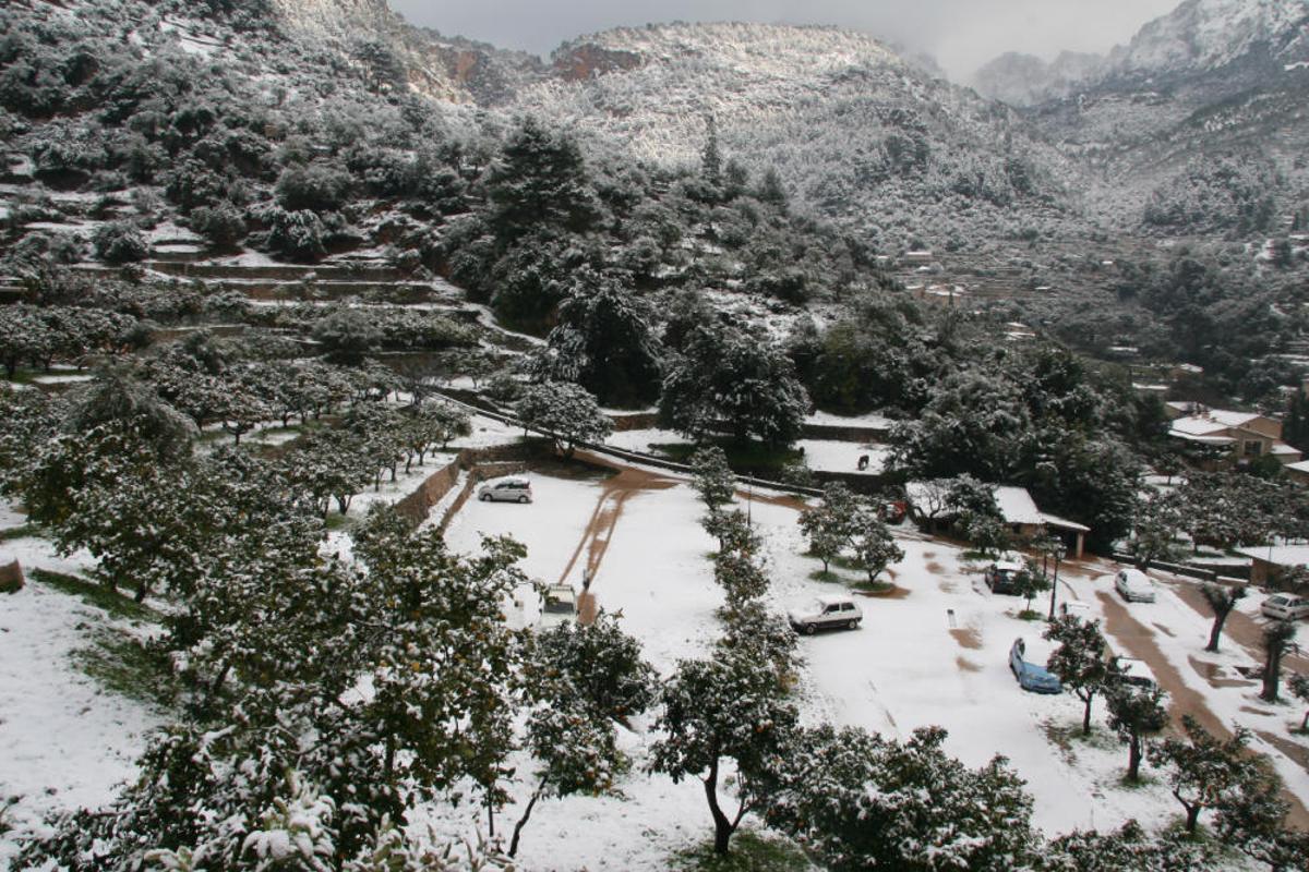 Se cumplen 14 años de la gran nevada en Mallorca de febrero de 2012, la segunda más importante de la historia