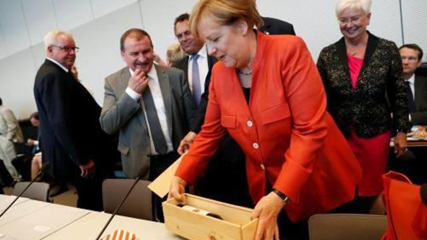 Merkel va participar en un acte electoral a Berlín.