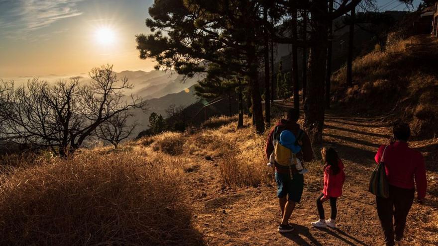 Tejeda abre la vereda histórica del Camino de Santiago entre volcanes