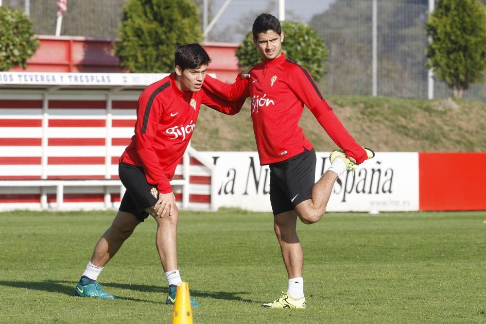 Entrenamiento del Sporting de Gijón