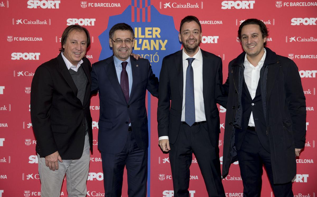 Masfurroll, en una Gala Culé de l'any organizada por el diario Sport.