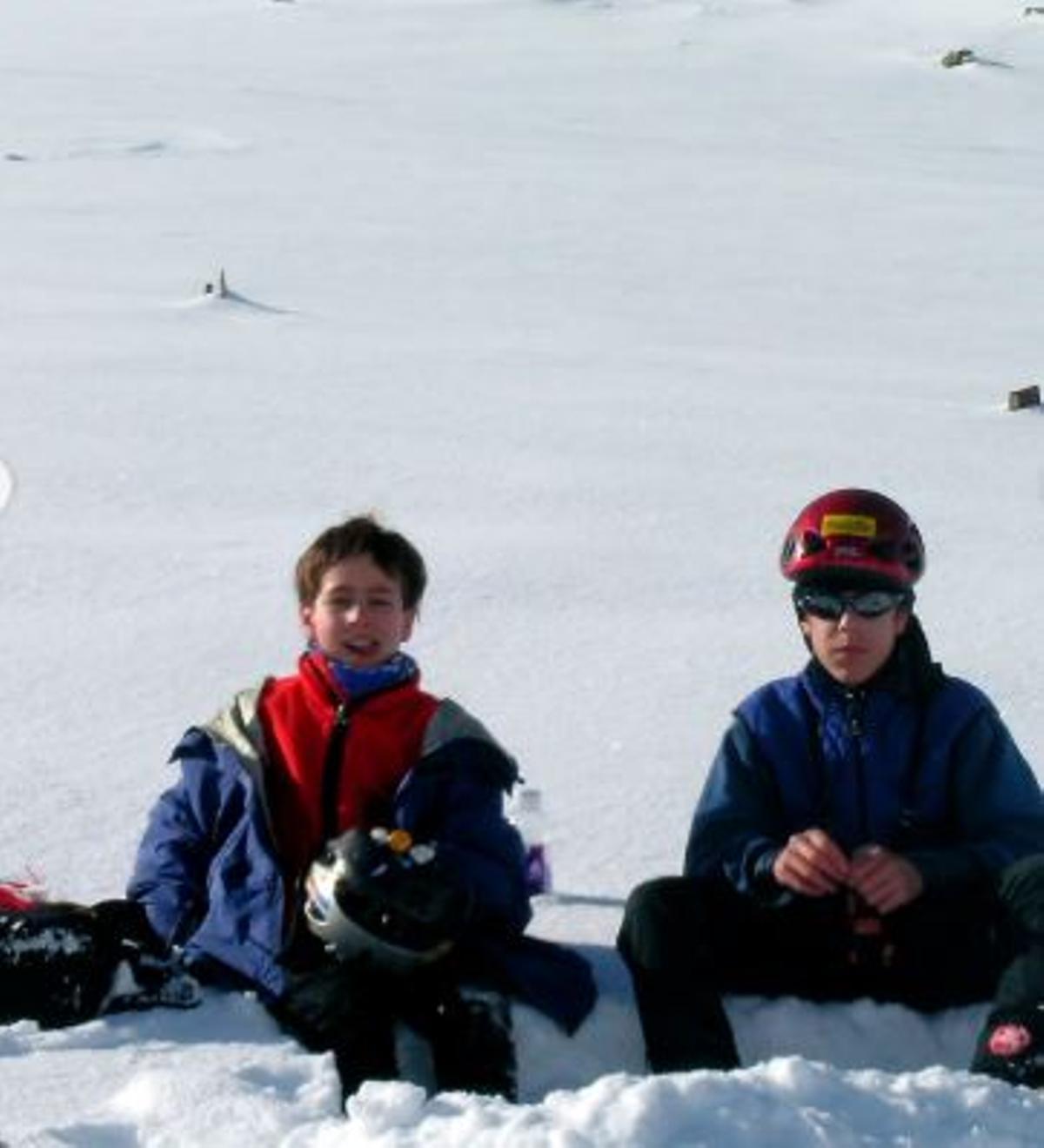 Oriol i el seu germà Nil, també esquiador