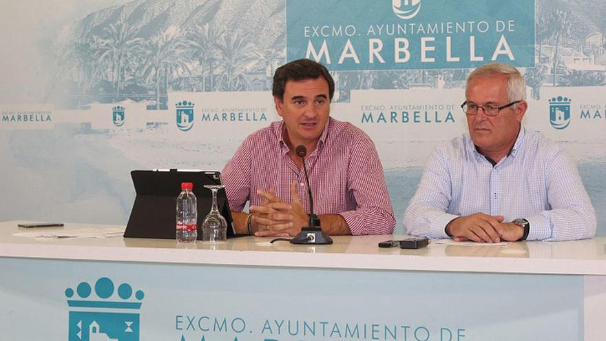 El portavoz del equipo de gobierno, Félix Romero, y el edil de OSP Rafael Piña.