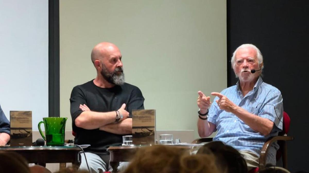 Juan Gaitán y Rafael Ballesteros, durante la presentación