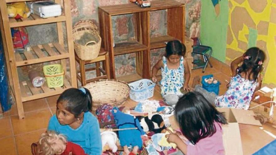 Una de las guarderías de la fundación en Sucre.