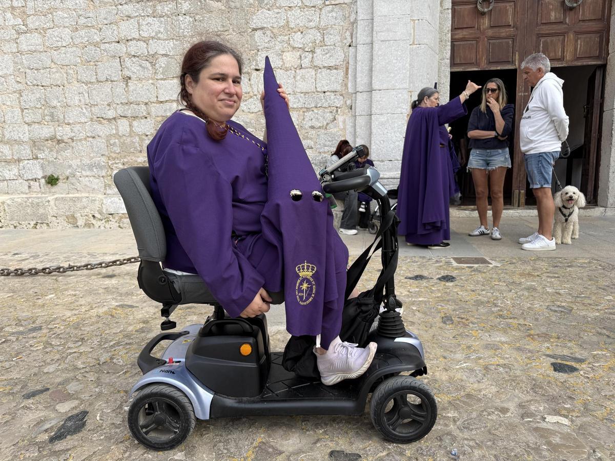 Aida Morillo, antes del inicio de la procesión.