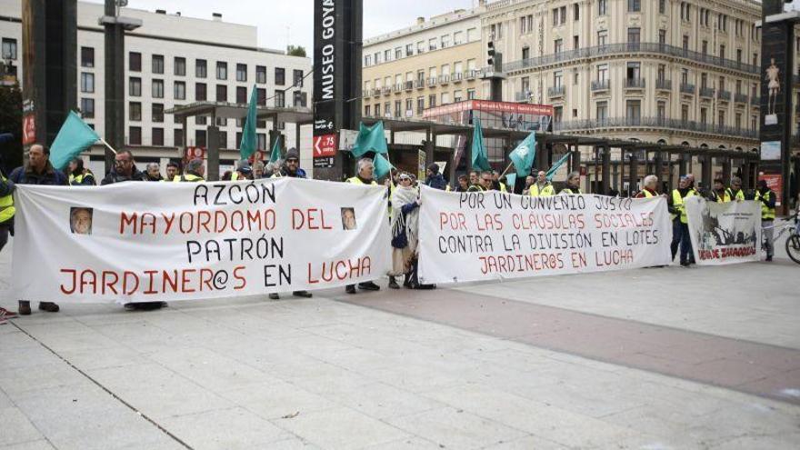 Los jardineros avisan de que la huelga puede durar hasta cuatro meses