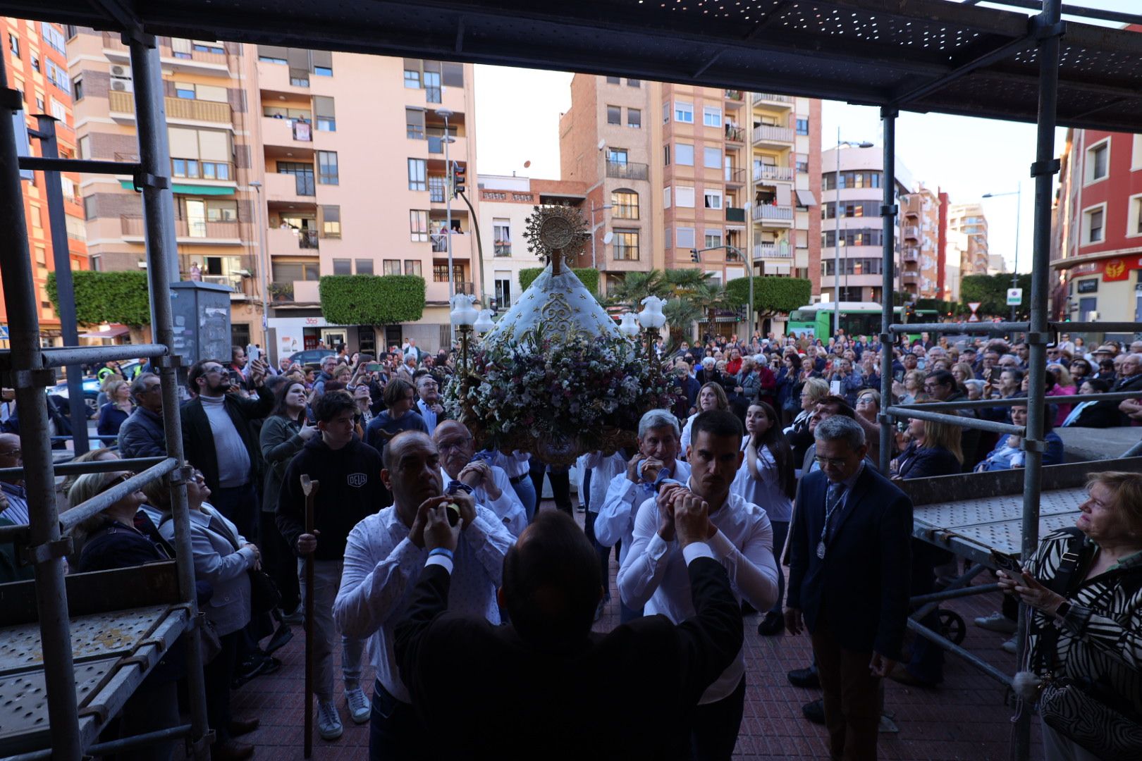 Visita de la Virgen del Lledó a la parroquia de San Francisco de Castelló