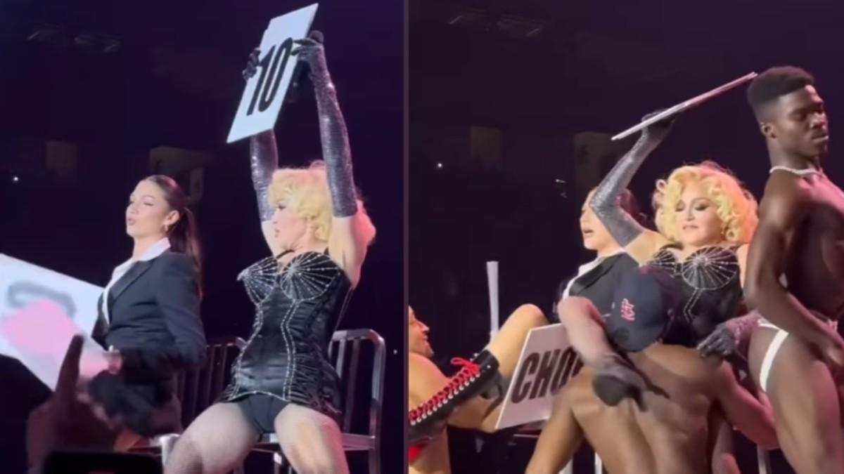 El momentazo inolvidable protagonizado por Madonna y Úrsula Corbero a ritmo de 'Vogue' en su concierto en Barcelona