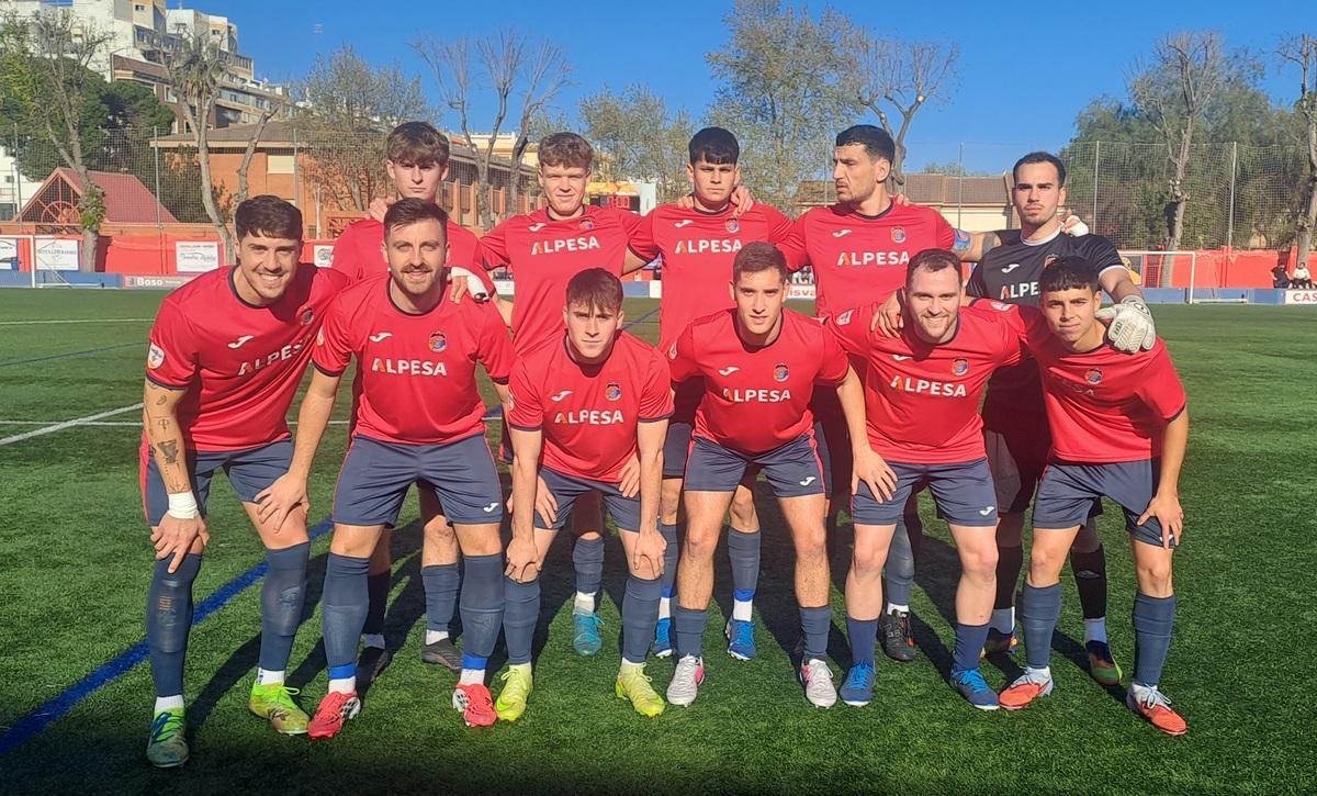 Último once titular de la UE Tavernes en La Nostra Copa