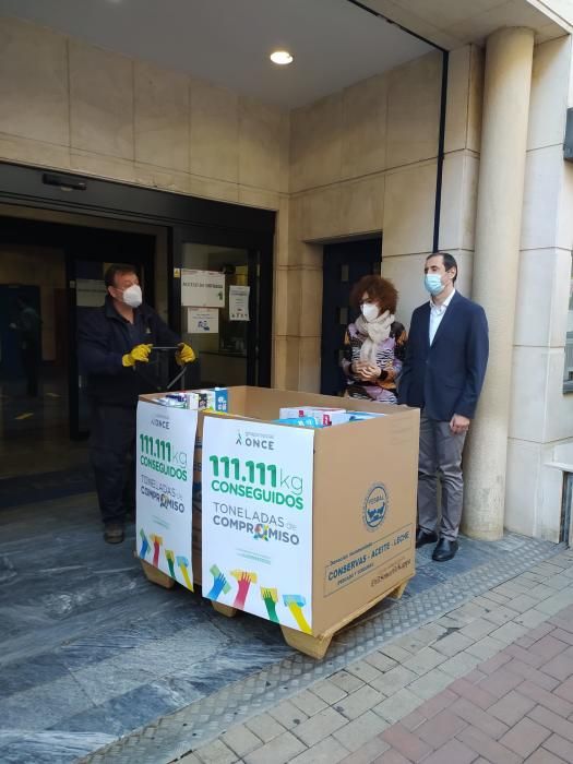 La ONCE de Málaga logra 111.111 kilos de alimentos en tres semanas