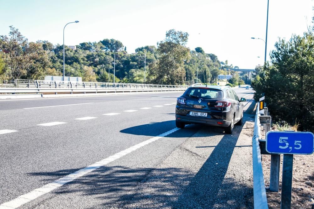 Un joven muere atropellado cuando caminaba por la autopista de Andratx