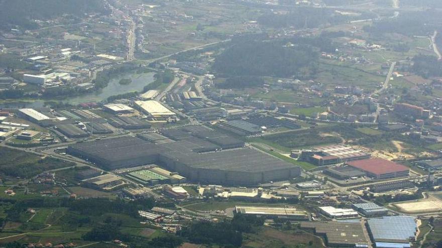 Vista aérea del polígono de Sabón.