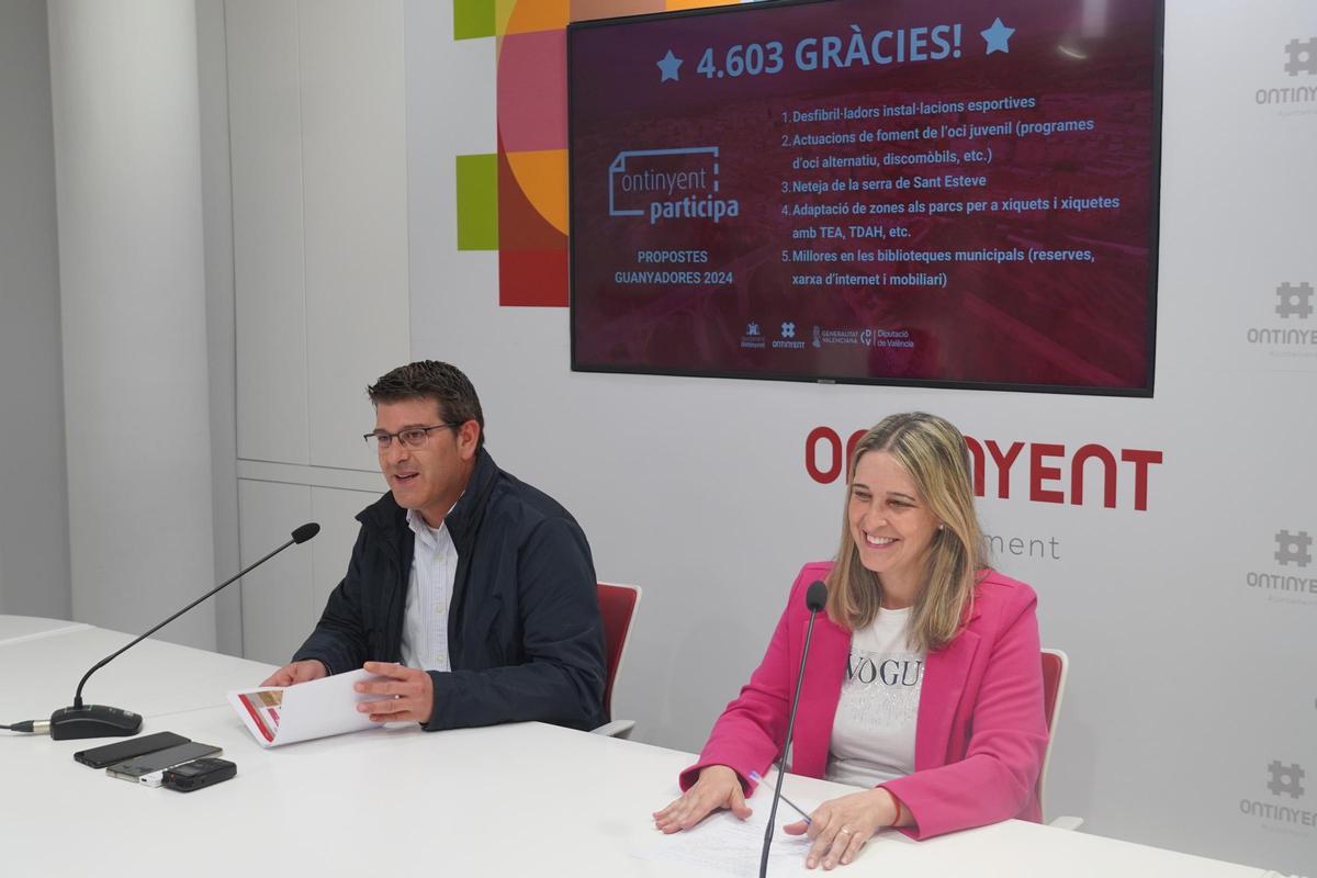 El alcalde de Ontinyent y la regidora Inma López presentan los resultados de Ontinyent Participa.