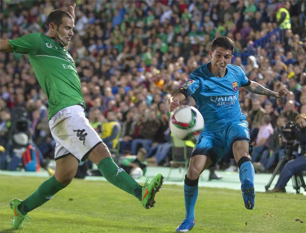 El partido Villanovense-Barça en imágenes