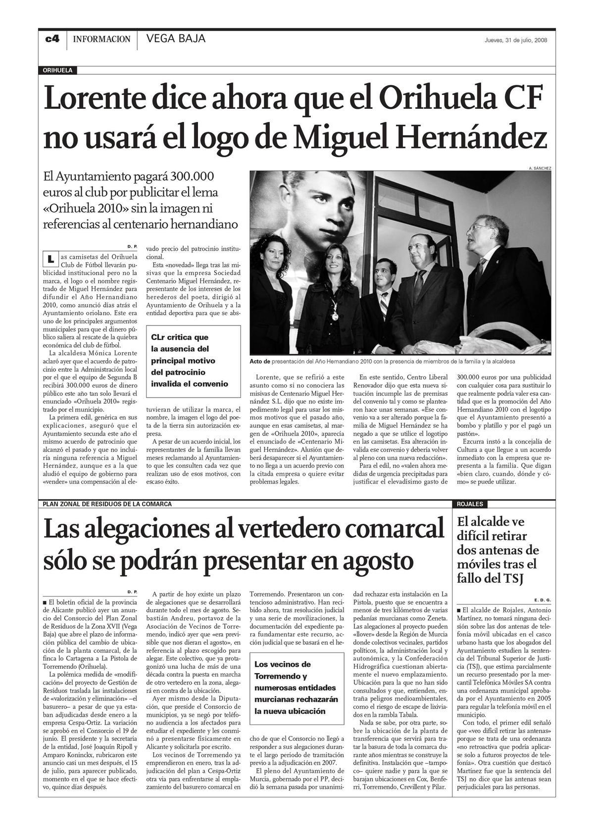 Polémica por el uso del logo de Miguel Hernández en el aniversario de su centenario de 2010