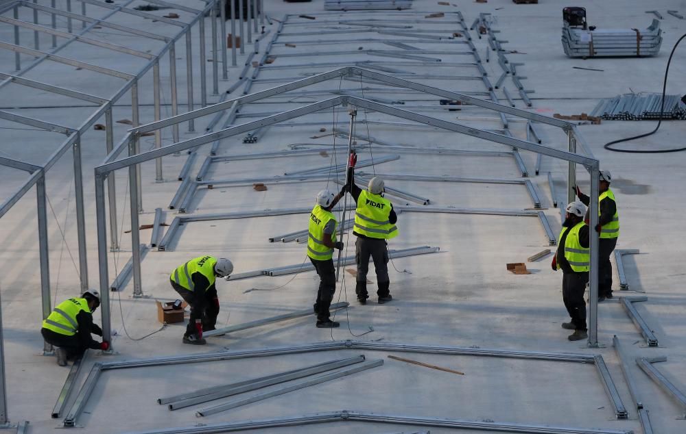 Así avanzan las obras del hospital de campaña