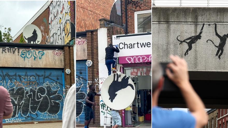 Un testigo asturiano del último y rápido robo de Banksy en Londres