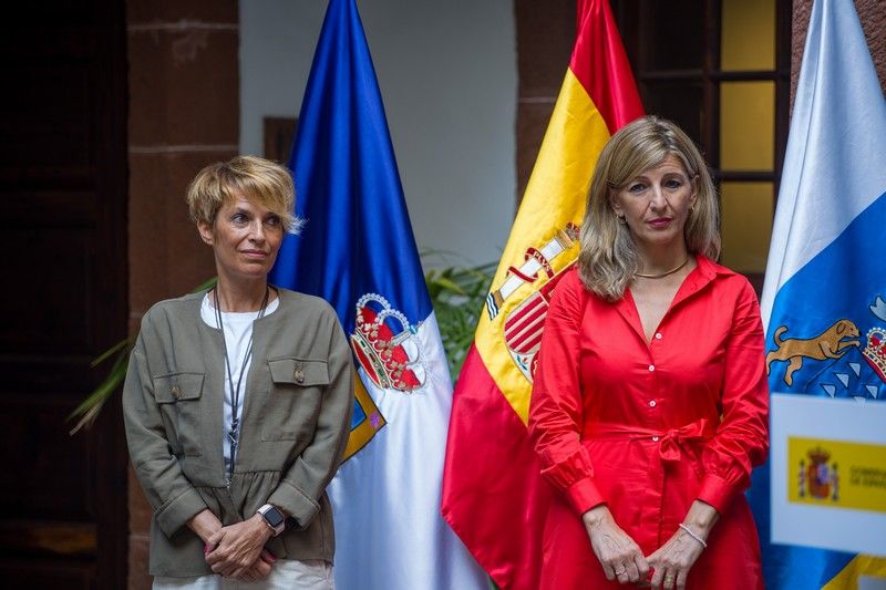 Visita de Yolanda Díaz a La Palma