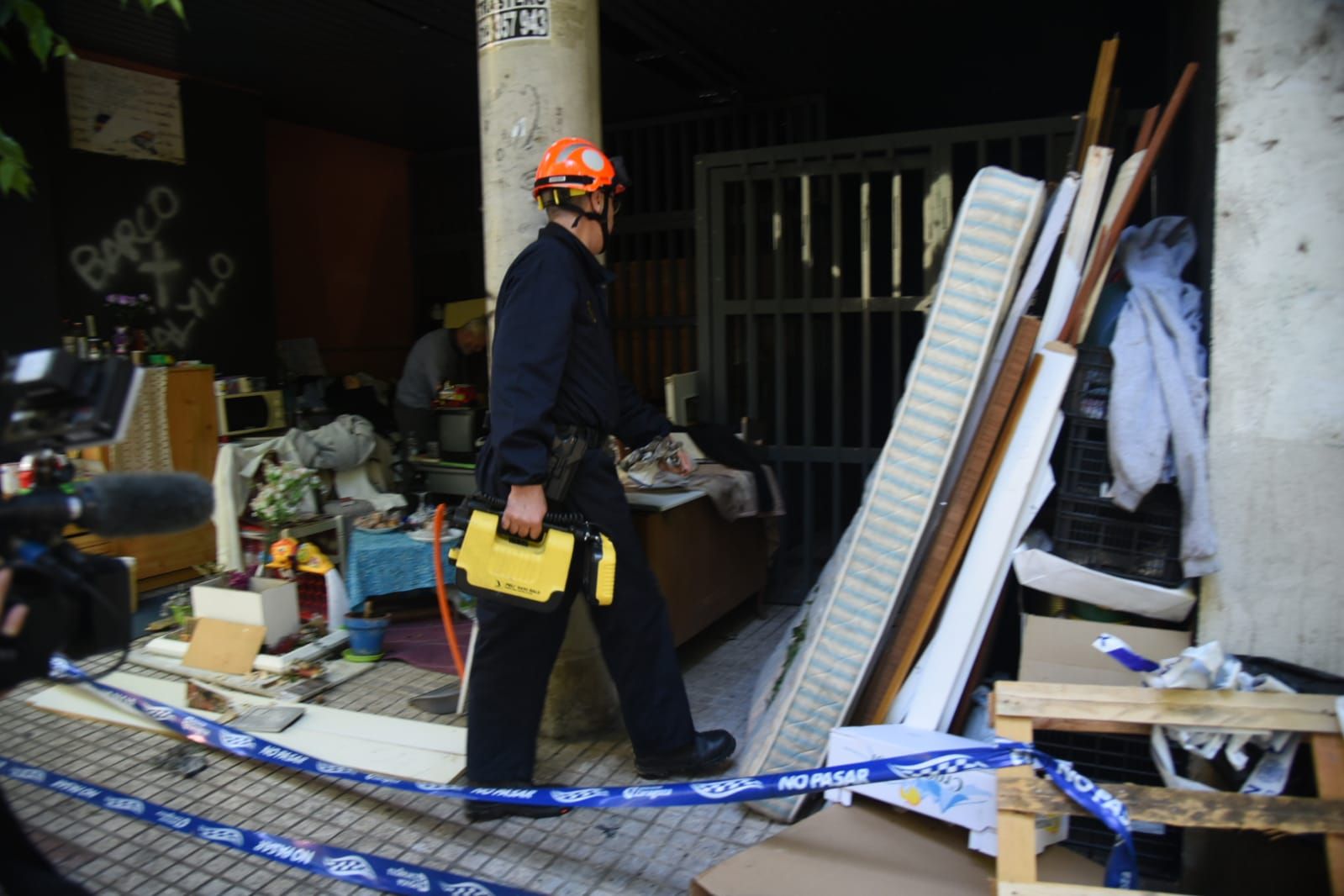 Incendio en un edificio okupado en Las Fuentes