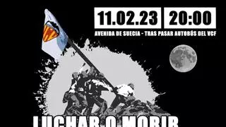 Cartel oficial de la manifestación del 11F: "Luchemos para evitar la muerte del Valencia"