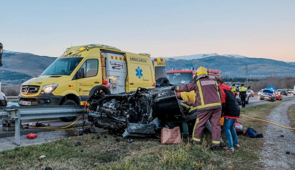 Accident de trànsit a Fontanals de Cerdanya