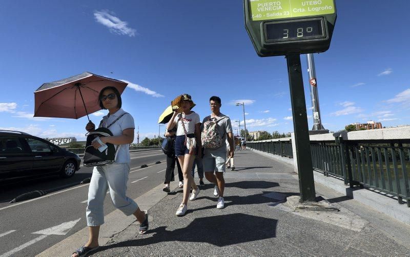 Calor en Zaragoza, 9 de julio agosto