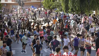 Carrera limpia en la penúltima jornada de encierros de Moratalla