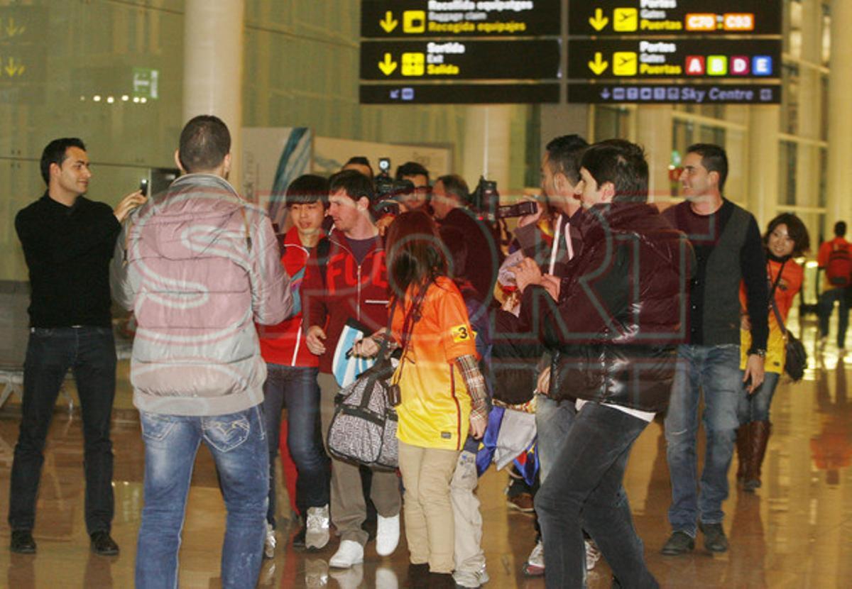 El viaje del Barça a Madrid, en imágenes