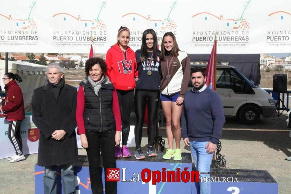 Final Regional de Cross Escolar: entrega de medallas