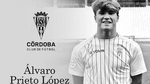 El Córdoba lamenta la muerte de su joven futbolista Álvaro Prieto.