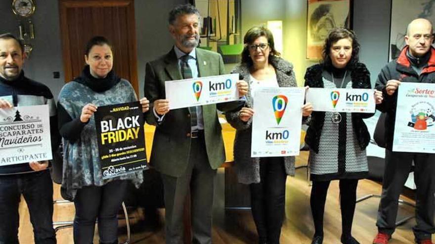 José Fernando González, Sabina Rozada, Ignacio García Palacios, Belén Álvarez Rodríguez, Beatriz Pérez y Pedro López, ayer, durante la presentación de la marca.