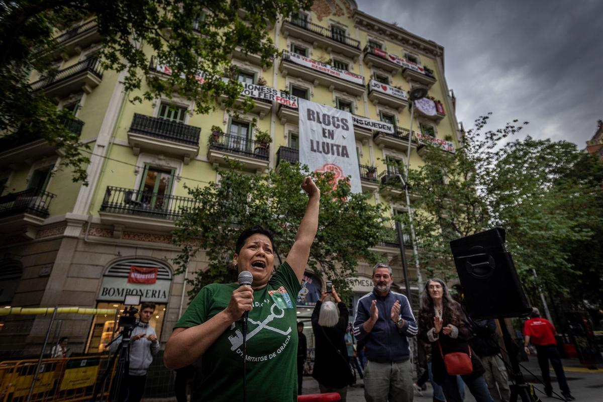 Protesta frente a la Casa Orsola contra los alquileres de temporada, en una imagen de archivo