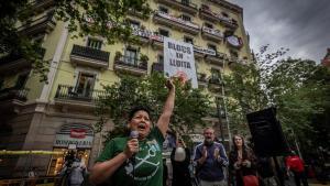Protesta frente a la Casa Orsola contra los alquileres de temporada, en una imagen de archivo