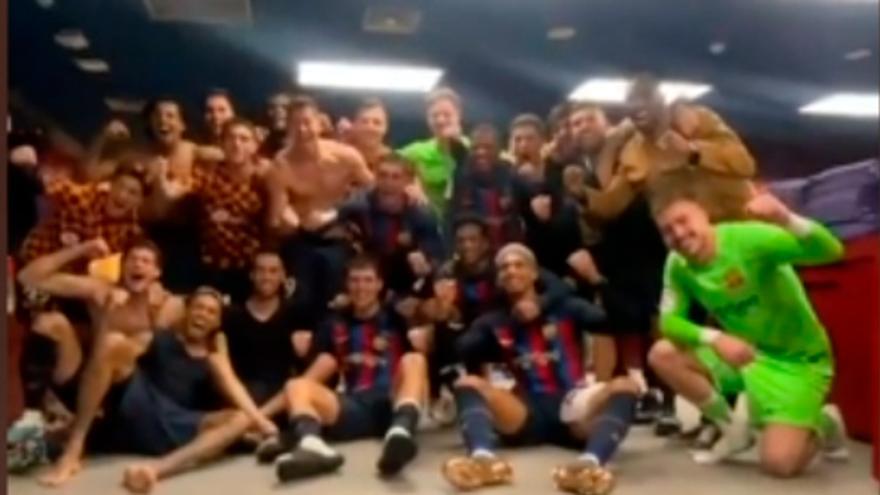 El Barça celebró la victoria ante el Real Madrid a ritmo de Rosalía. ¡IMPERDIBLE!