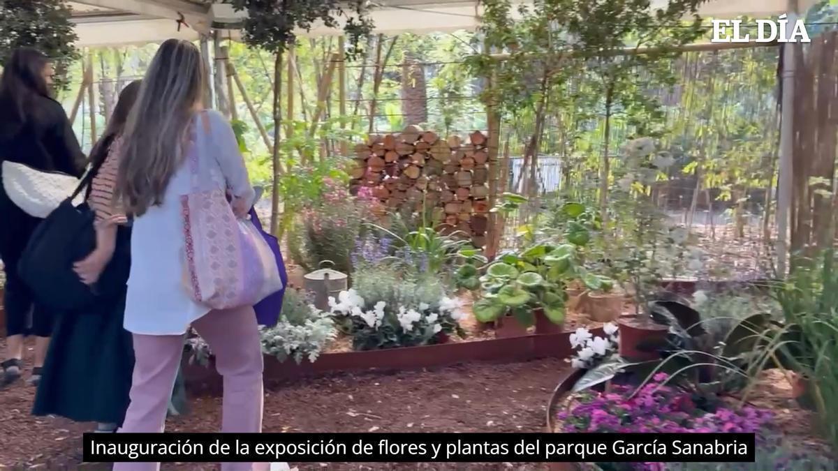 Inauguración de la exposición de flores y plantas del parque García Sanabria