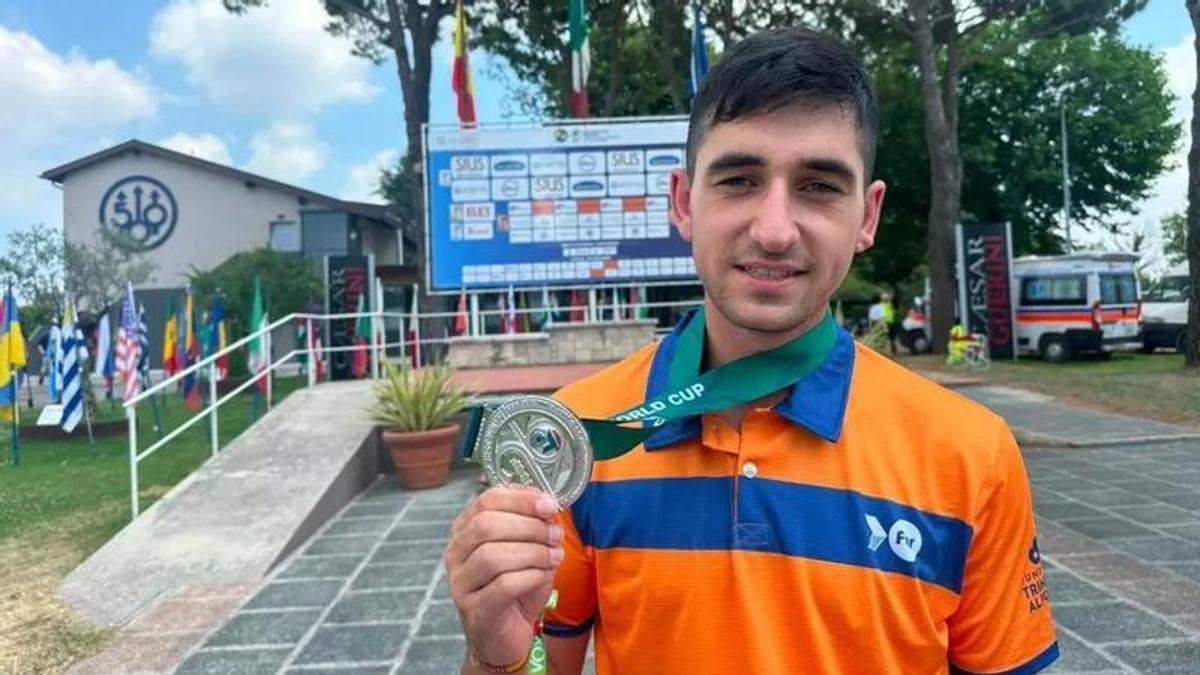 Andrés García, exhibición y espectacular medalla de plata en la Copa del Mundo de Italia