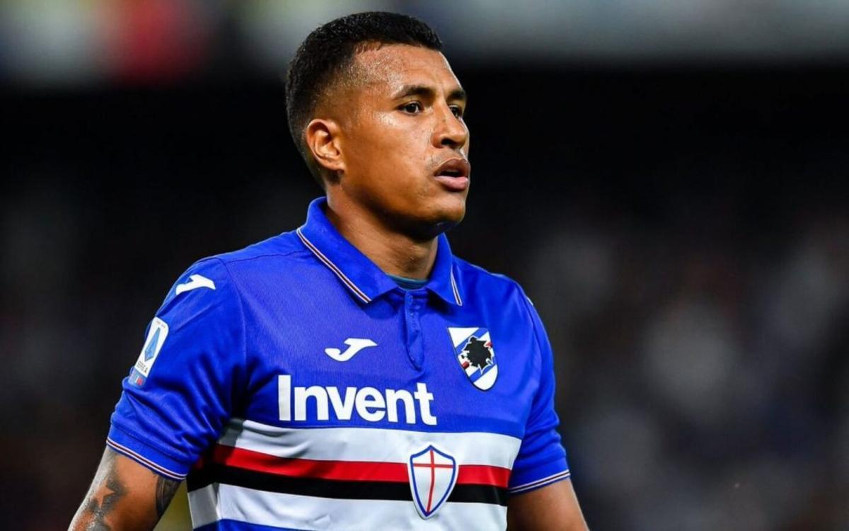 Murillo, con la camiseta de la Sampdoria